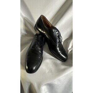 Vintage COLE HAAN Men's Black Leather Casual Lace Up Dress Shoes Size 10.5